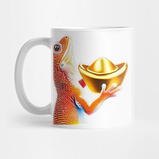 gecko gold ingot Mug